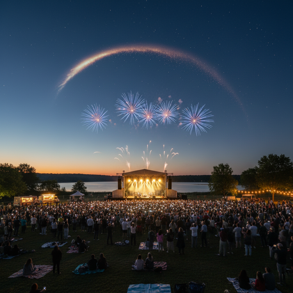 Andriaus Mamontovo koncertas sukvietė minias gerbėjų į įspūdingą vakarą po atviru dangumi